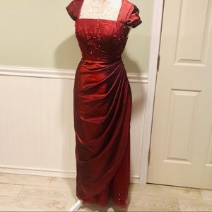 Terani Couture Scarlett Beaded Formal Evening Gown